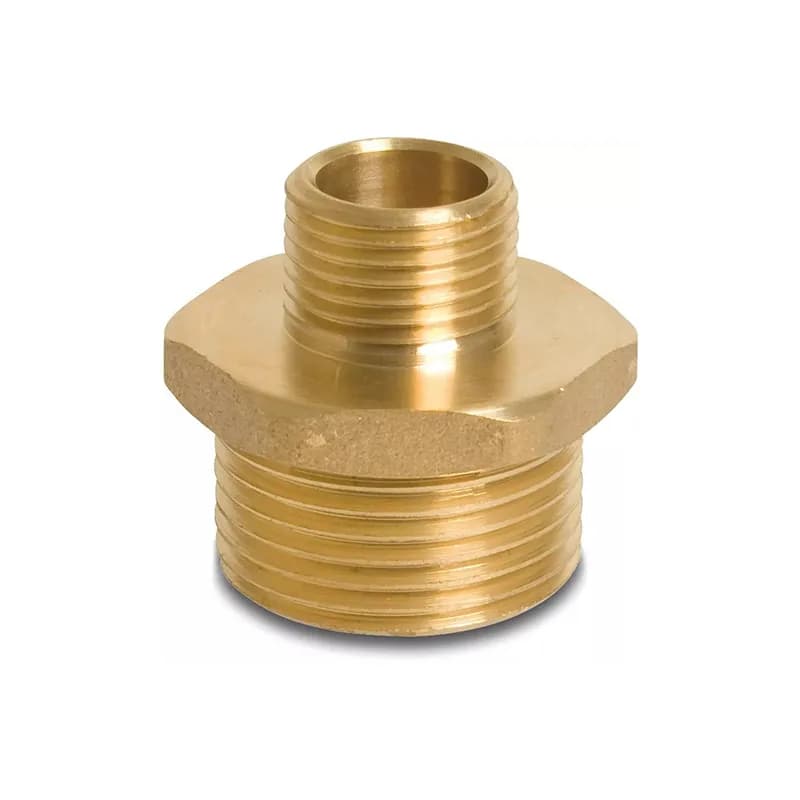 Nypel mosiężny redukcyjny 1 1/4" x 1 " GZGZ