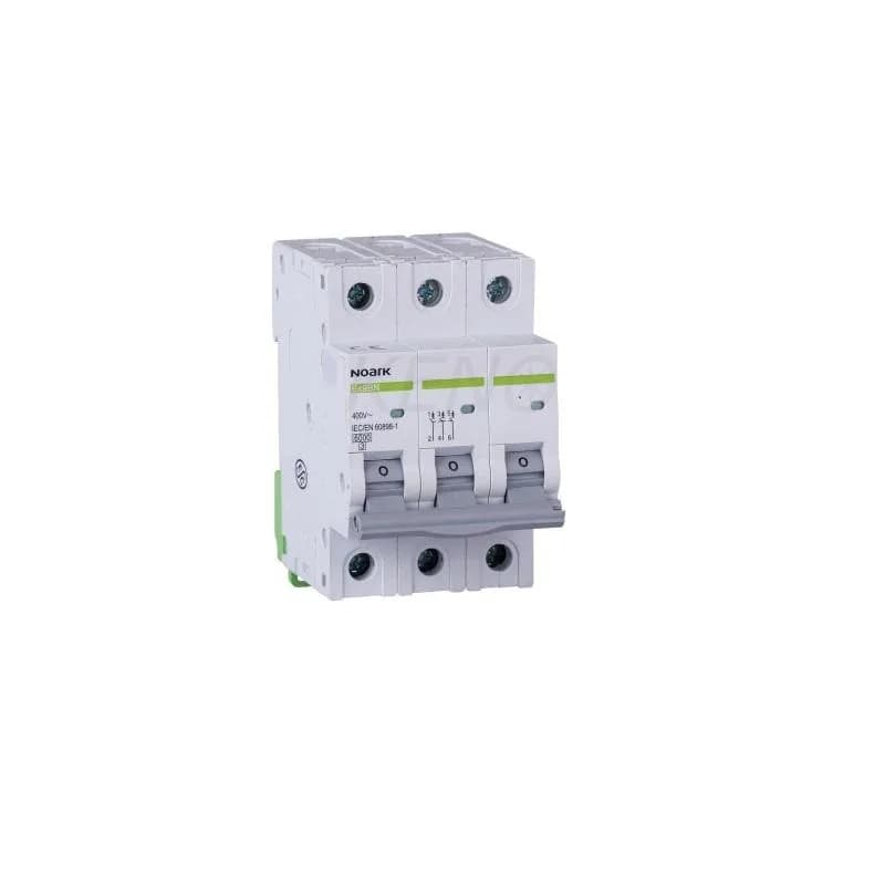 MCB 6 kA, Curve B, 6 A, 3-pole