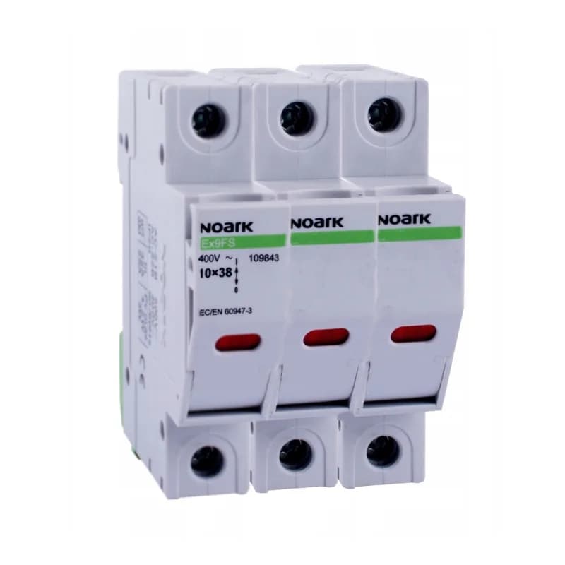 AC fuse switch disconnector for 10x38mm cylindrical fuses, 3-pole, 32A