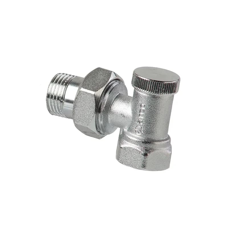 TEIDE PLUS zawór grzejnikowy powrotny kątowy, 12GZ x 12GW, chromowany, metalowa nakrętka ARCO 507305