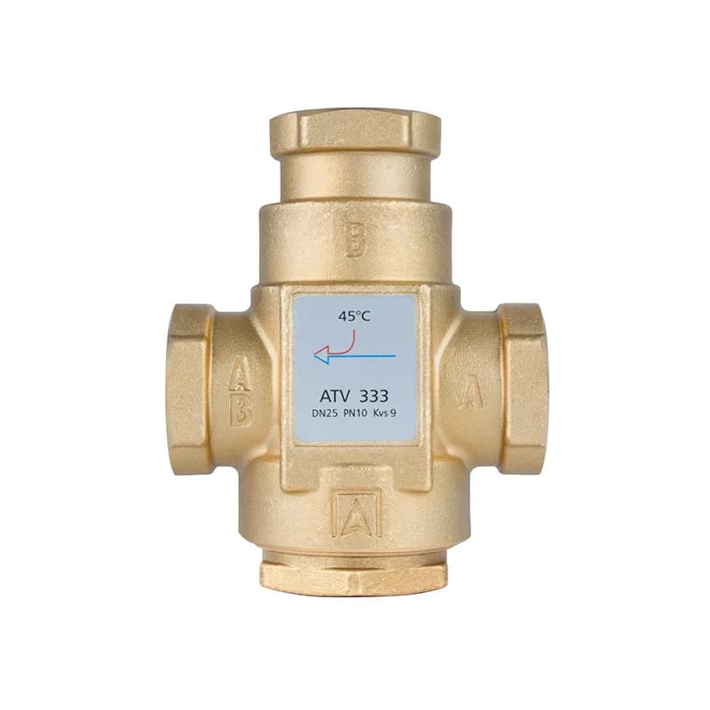 Zawór temperaturowy ATV 333, DN25, Rp1, 45°C, Kvs 9 m3h AFRISO 1633310