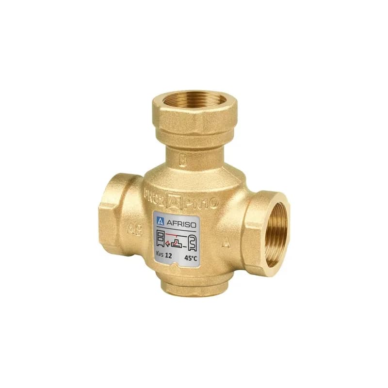 Zawór temperaturowy ATV 335, DN25, Rp1, 55°C, Kvs 9 m3h AFRISO 1633500 1633510