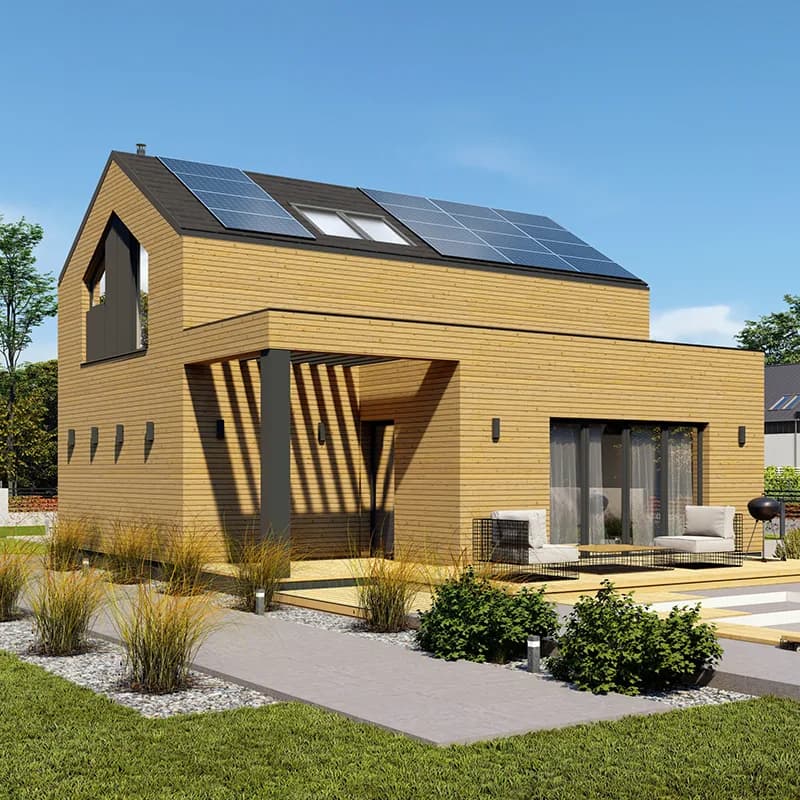 C2 Borgund - dom modułowy C2, technologia CLT, piętrowy, powierzchnia użytkowa 79.36 m2