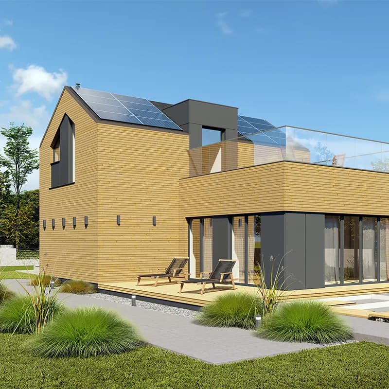 F1 Ulvik - dom modułowy F1, technologia CLT, piętrowy, powierzchnia użytkowa 94.32 m2