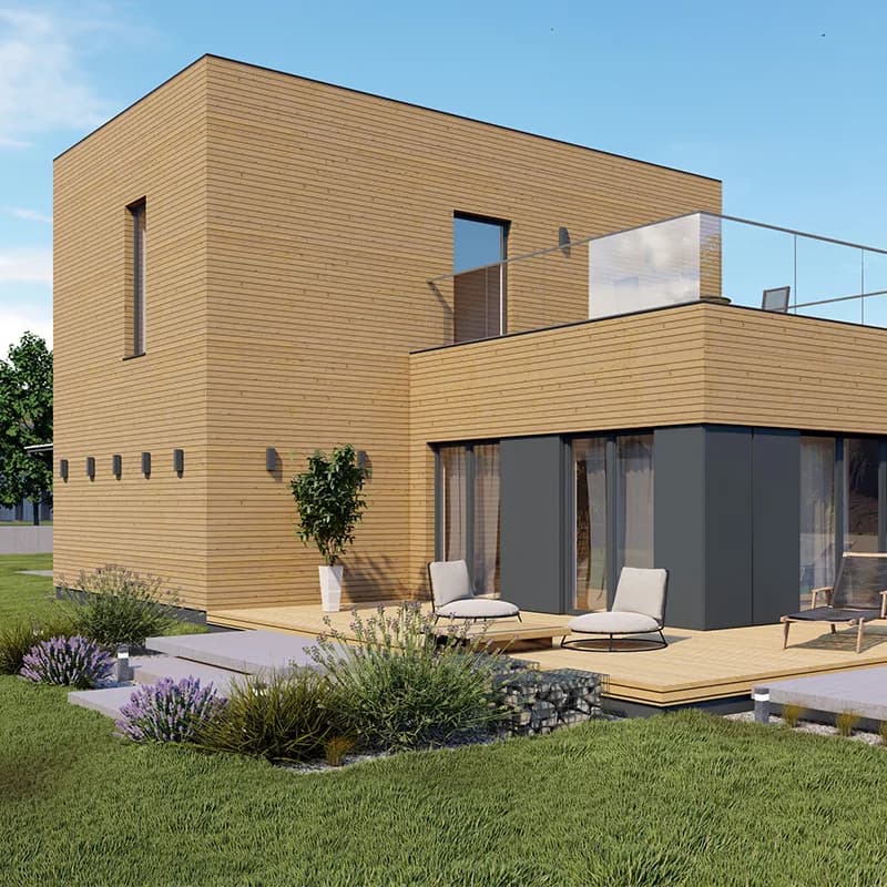 F2 Stolmen - dom modułowy F2, technologia CLT, piętrowy, powierzchnia użytkowa 105.00 m2
