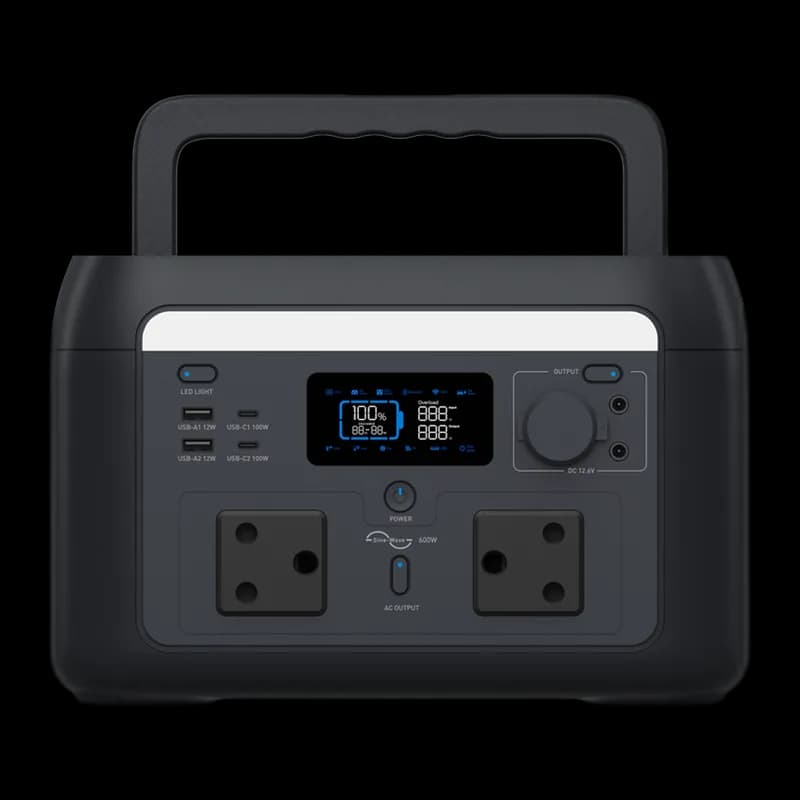 Hinen PS600 – tragbare Powerstation 600 W LiFePO4
