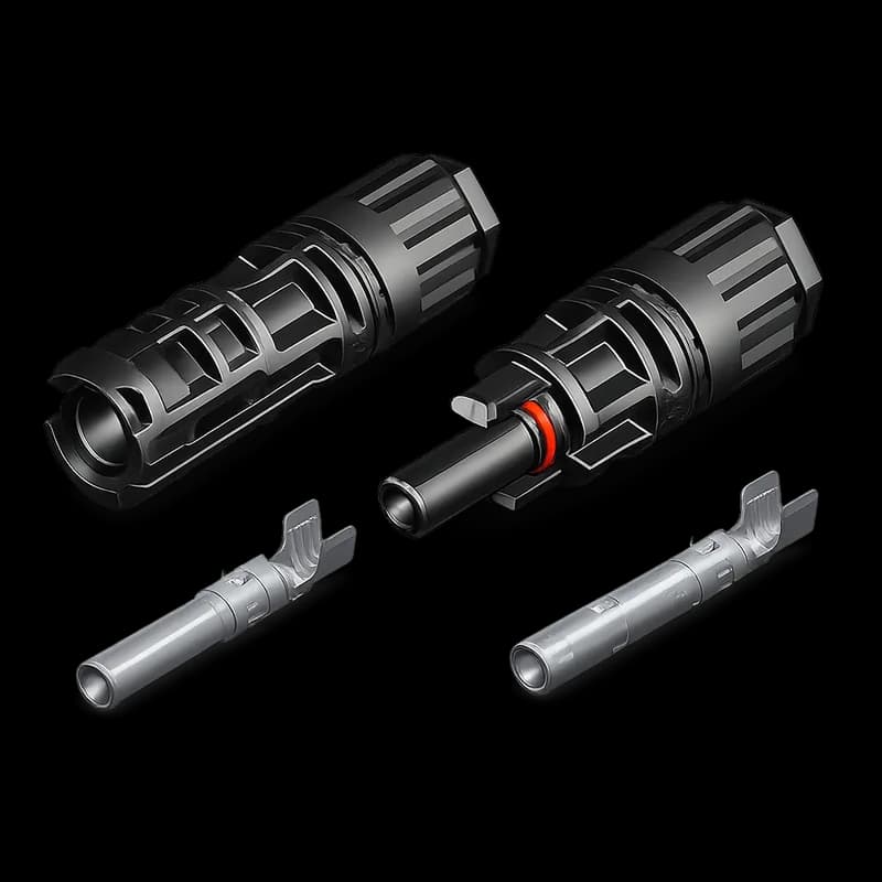 JKM-PV-JK03M2-10 - Złącze Jinko JK03M2, zestaw kompatybilny również z JK03M. Zestaw męski/żeński (M/F),