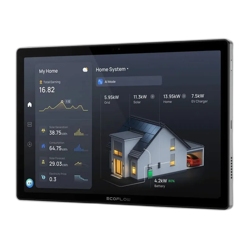 EcoFlow PowerInsight 2 Monitor — touchscreen energy monitoring panel