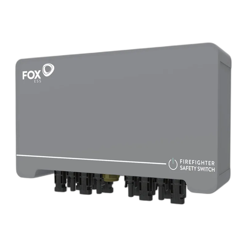 Foxess S-Box plus — wyłącznik bezpieczeństwa pożarowego PV (firefighter switch)